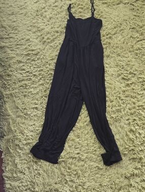 Black Women's Jumpsuit with Adjustable Straps